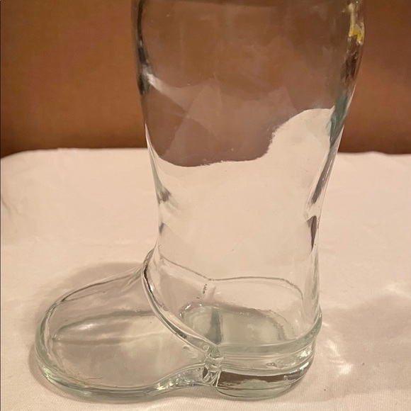 Vintage Clear Glass Boot Shot Glass (1pc) - Picture 4 of 5